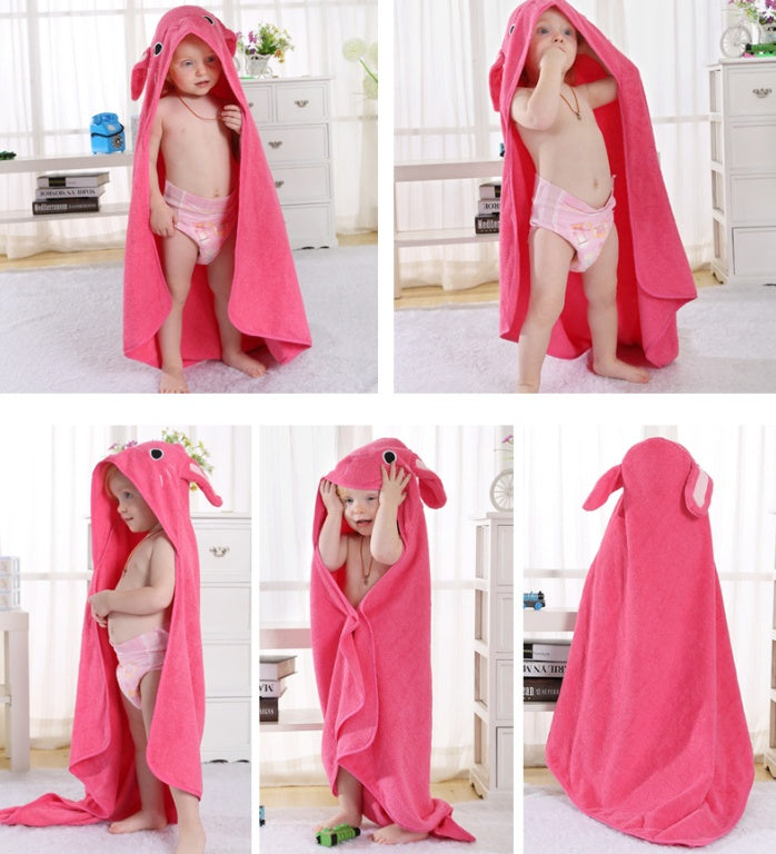 Animal cartoon baby cloak towel cloak